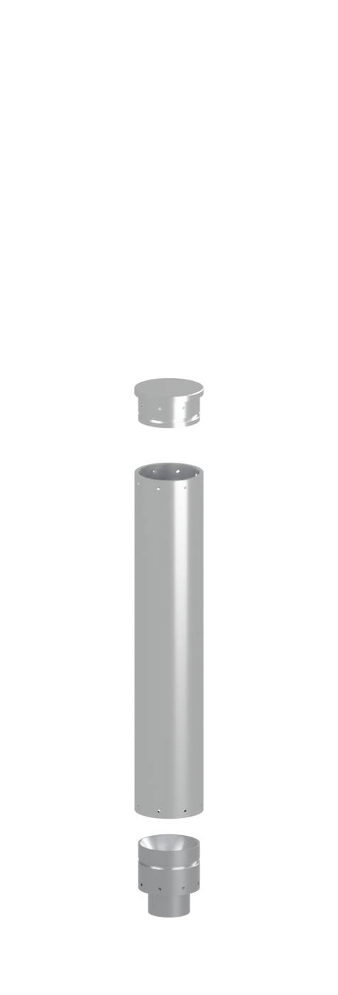 AGNI 1.0 Fusion model with its closure, casing and nozzle separated.