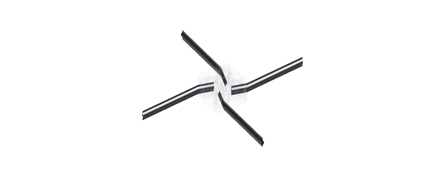 The deployer with its CFRP booms highlighted.